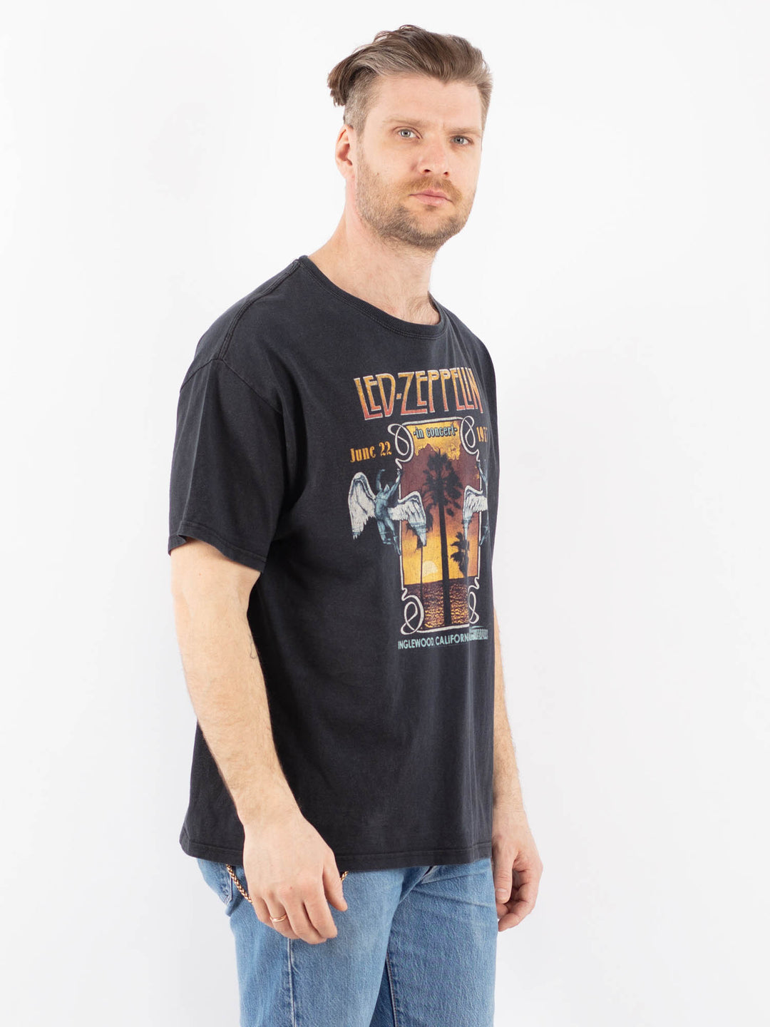 Vintage 00's Men T-Shirt in GrayZ1365