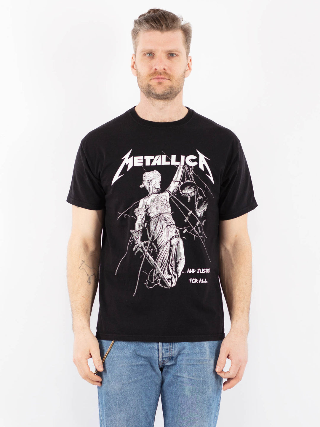 Vintage 00's Men T-Shirt in BlackZ1369