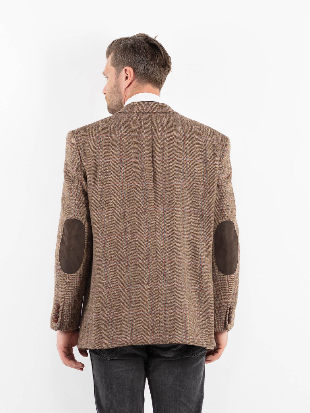 Vintage 00's Men Harris Tweed Jacket in BeigeZ1732