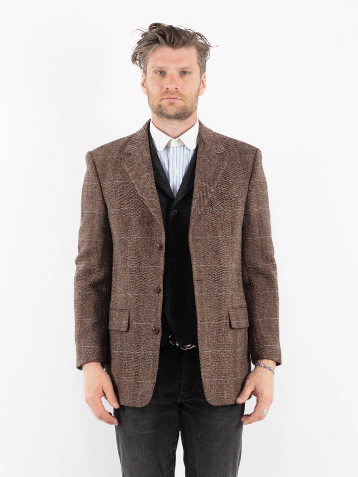 Vintage 00's Men Harris Tweed Jacket in BrownZ1715