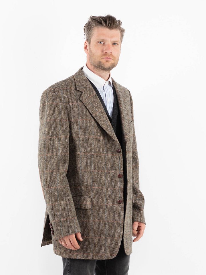 Vintage 00's Men Harris Tweed Jacket in BeigeZ1719