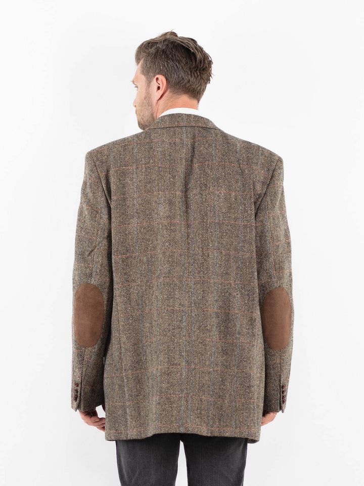 Vintage 00's Men Harris Tweed Jacket in BeigeZ1719