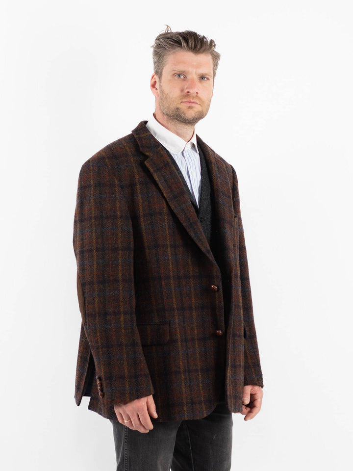 Vintage 00's Men Harris Tweed Jacket in BrownZ1723
