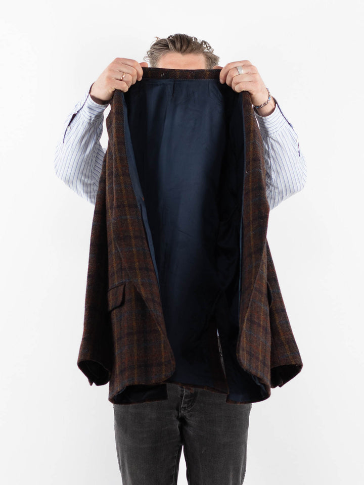 Vintage 00's Men Harris Tweed Jacket in BrownZ1723