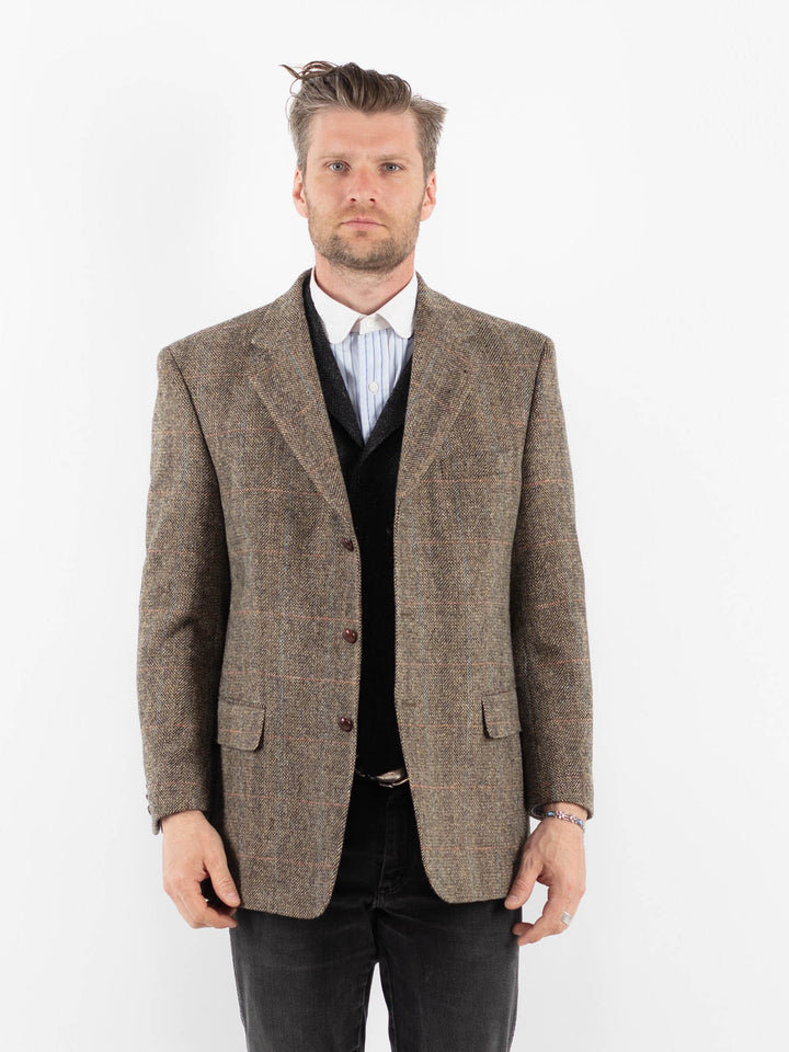 Vintage 00's Men Harris Tweed Jacket in BeigeZ1725
