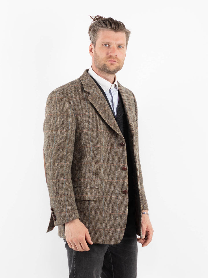 Vintage 00's Men Harris Tweed Jacket in BeigeZ1725