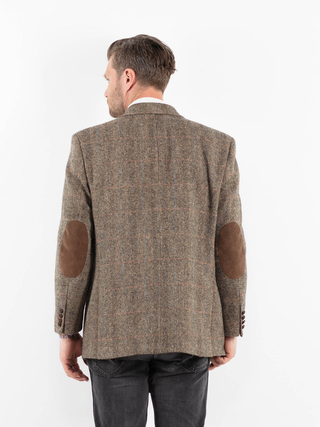 Vintage 00's Men Harris Tweed Jacket in BeigeZ1725