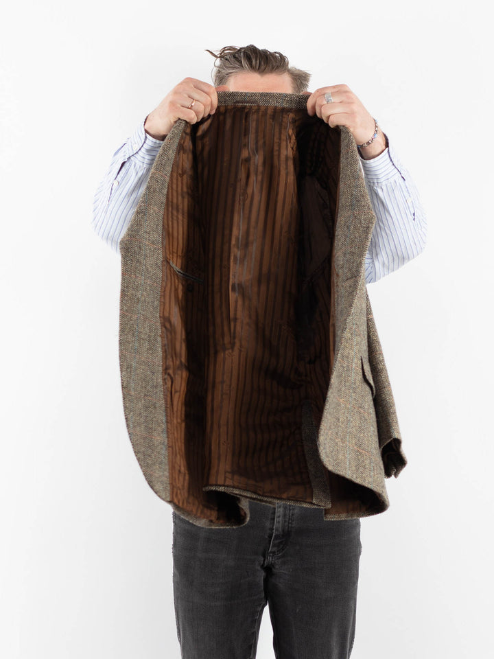 Vintage 00's Men Harris Tweed Jacket in BeigeZ1725