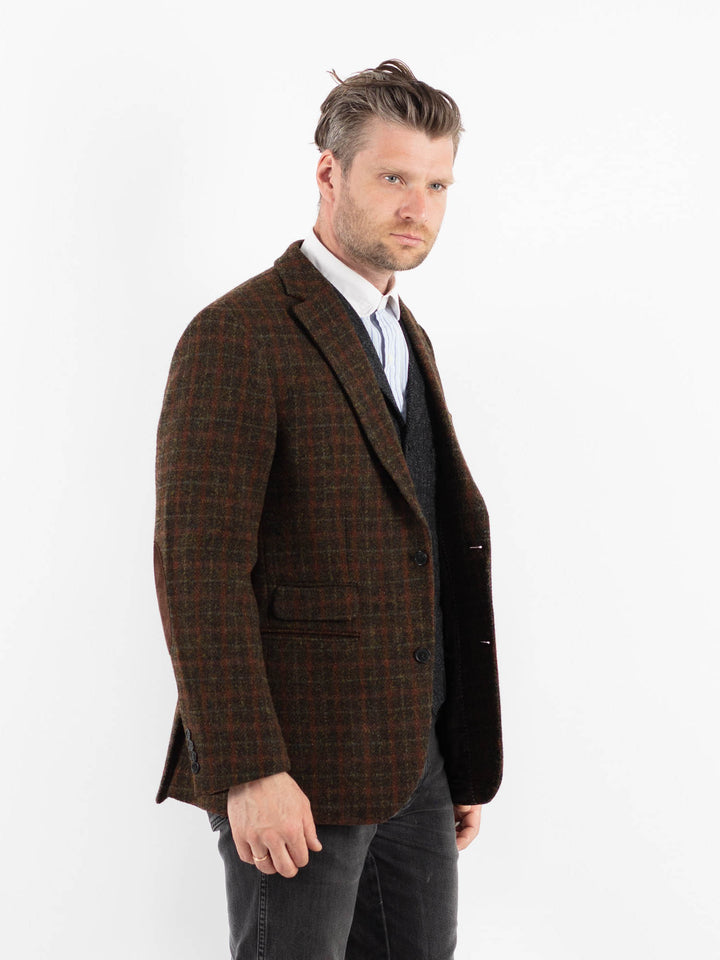 Vintage 00's Men Harris Tweed Jacket in BrownZ1729