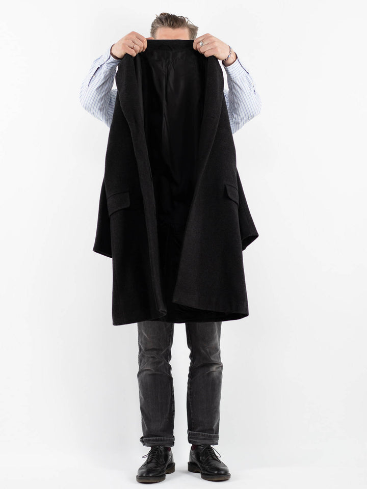 Vintage 00's Men Wool Blend Coat in GrayZ1751