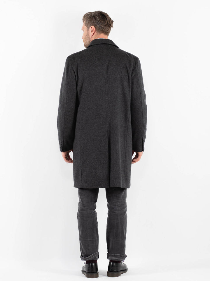 Vintage 00's Men Wool Blend Coat in GrayZ1753