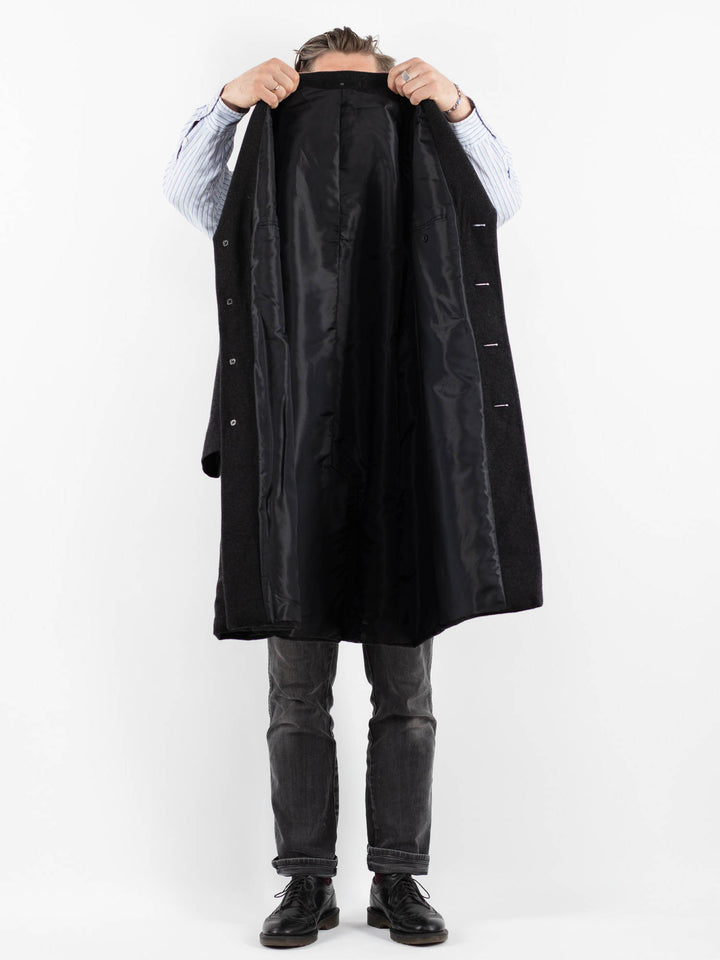 Vintage 00's Men Wool Blend Coat in GrayZ17577