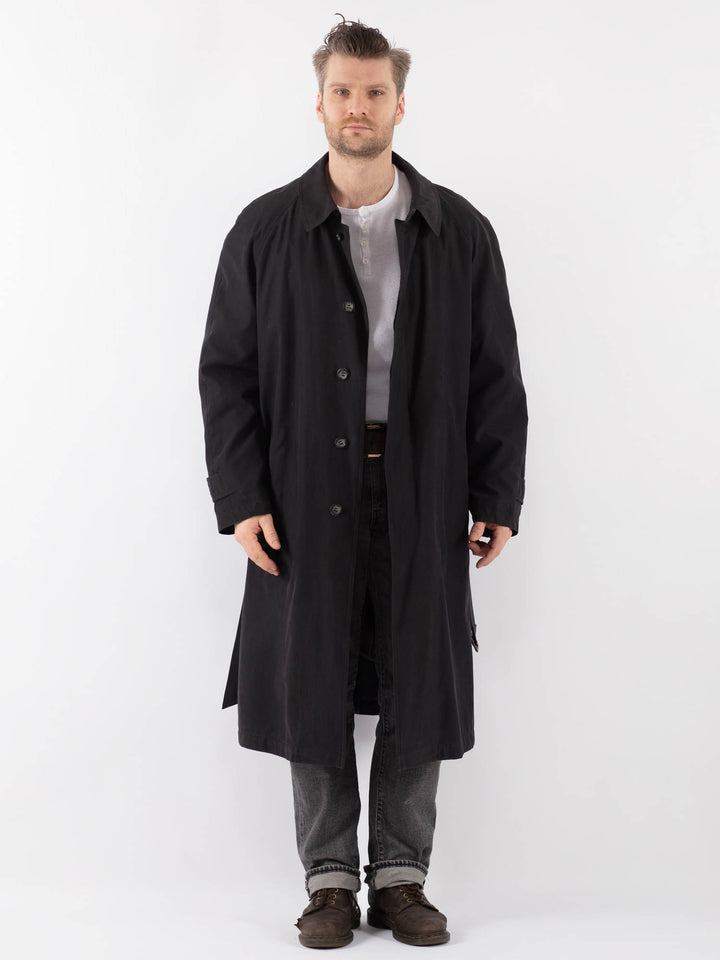 Vintage 70's Men Trench Coat in BlueZ1092