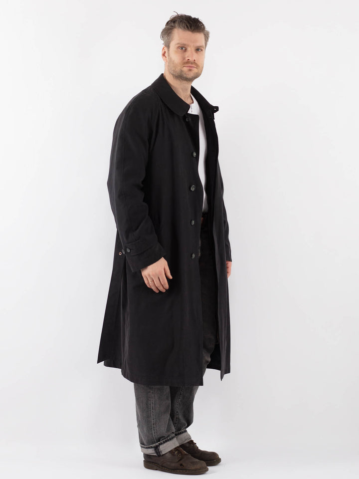 Vintage 70's Men Trench Coat in BlueZ1092