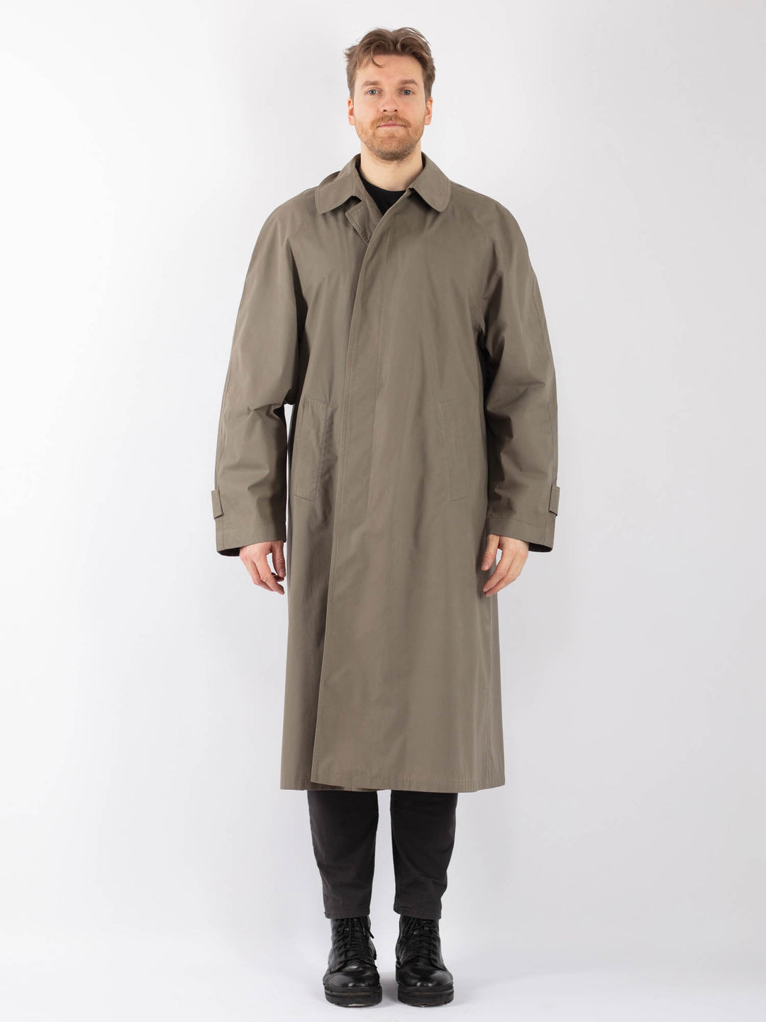 Vintage 70's Men Mac Coat in BeigeZ1247