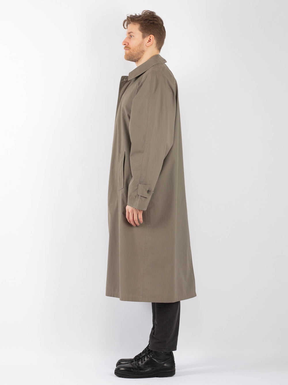 Vintage 70's Men Mac Coat in BeigeZ1247