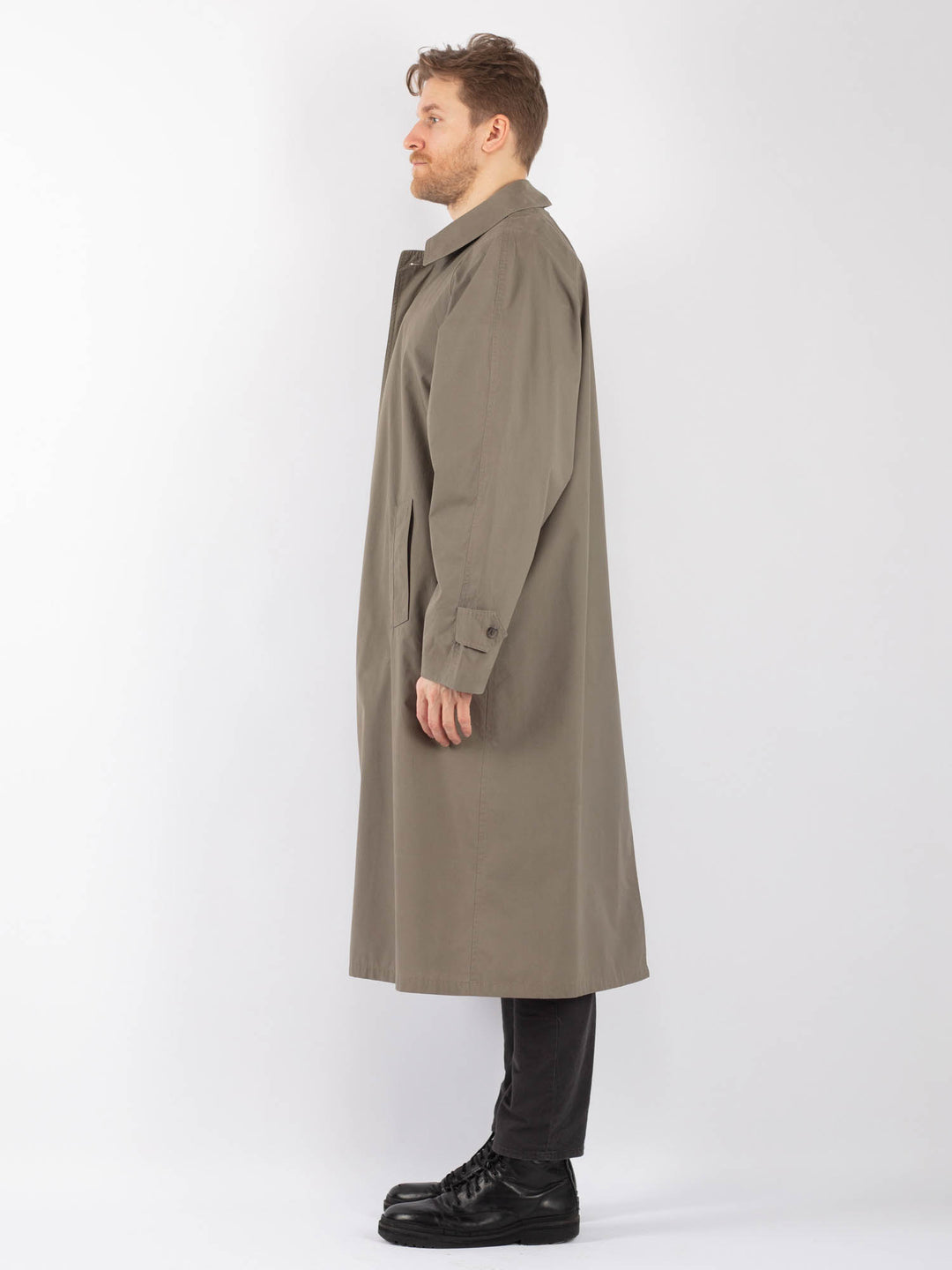 Vintage 70's Men Mac Coat in BeigeZ1247