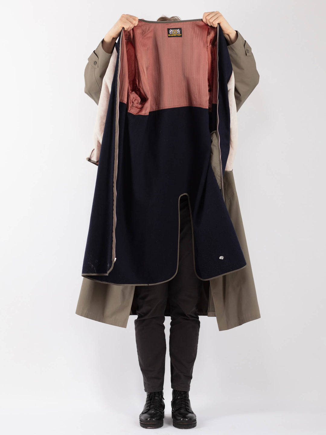 Vintage 70's Men Mac Coat in BeigeZ1247