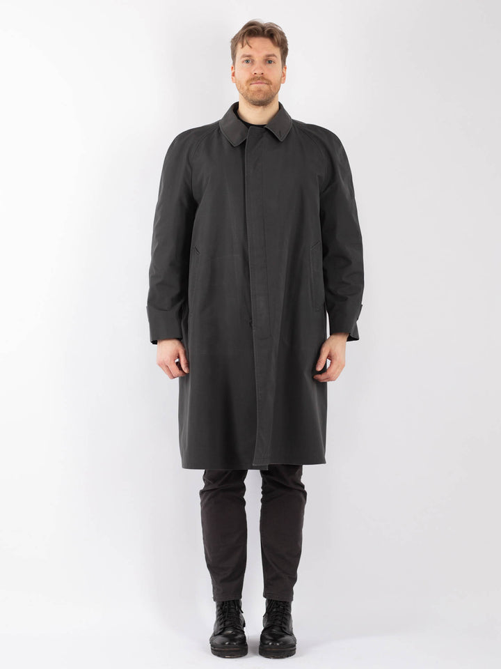Vintage 70's Men Mac Coat in GrayZ1251