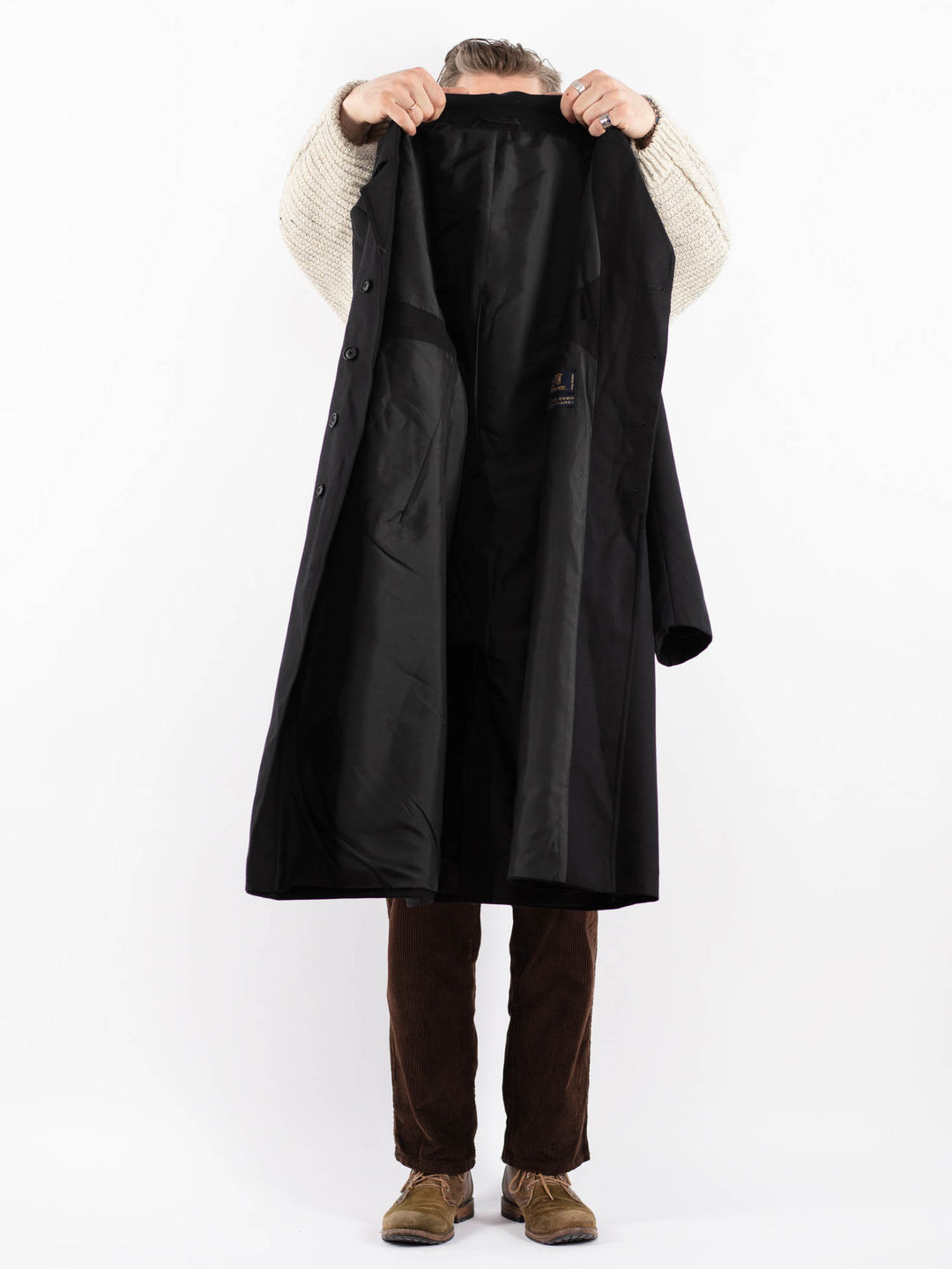 Vintage 70's Men Mac Coat in Z1615