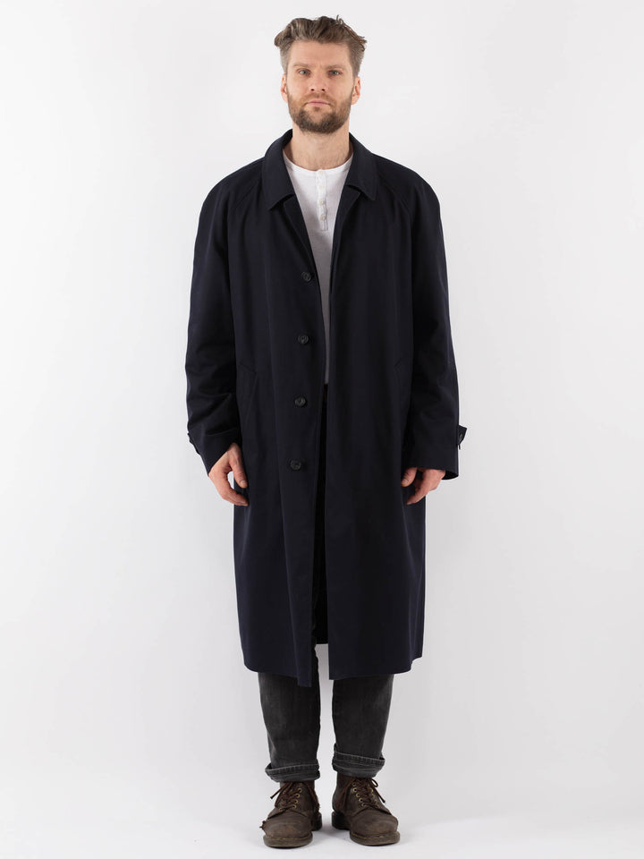 Vintage 70's Men Trench Coat in BlueZ932
