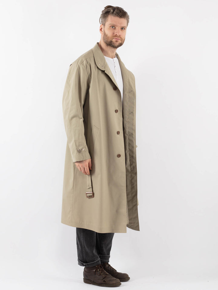 Vintage 70's Men Mac Coat in BeigeZ945