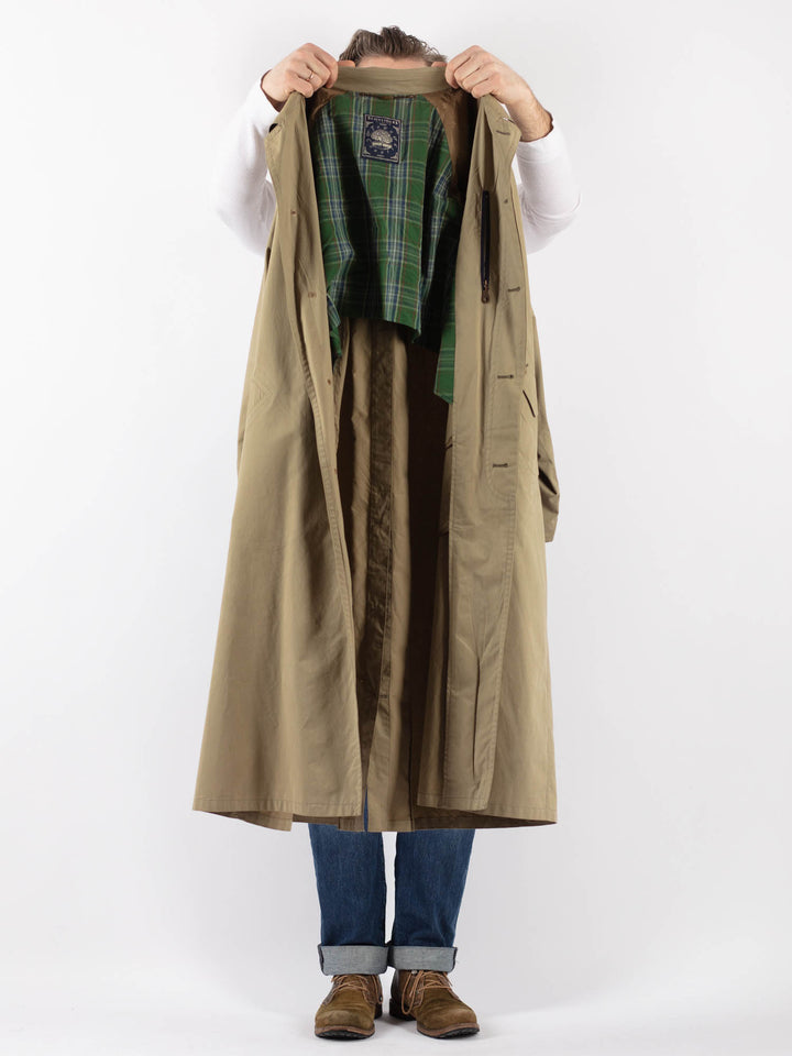 Vintage 70's Men Mac Coat in BeigeZ1214