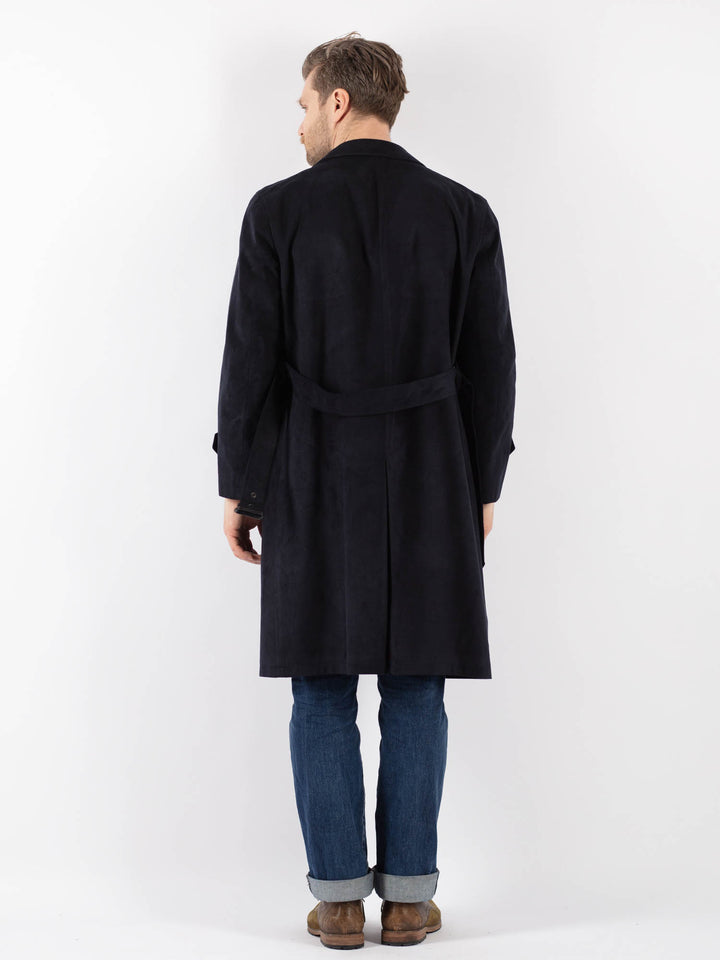 Vintage 70's Men Mac Coat in BlueZ1219