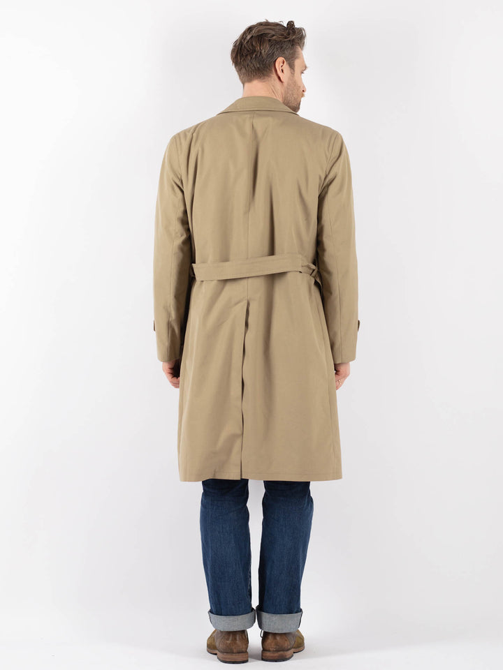 Vintage 70's Men Mac Coat in BeigeZ1220