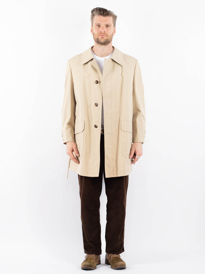 Vintage 70's Men Mac Coat in BeigeZ1660