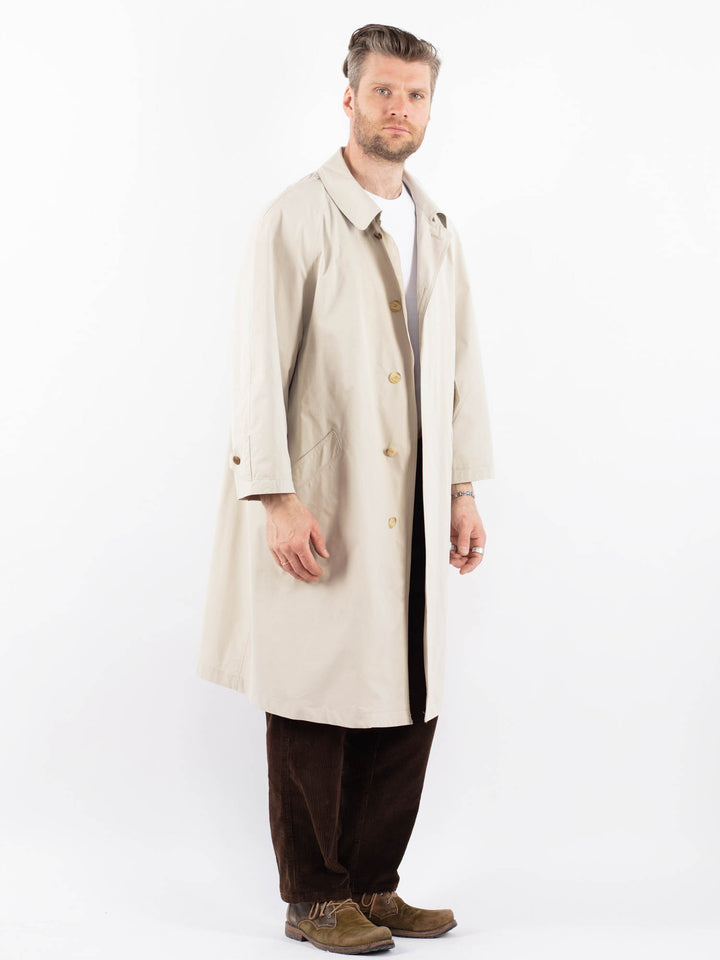 Vintage 70's Men Mac Coat in BeigeZ1663