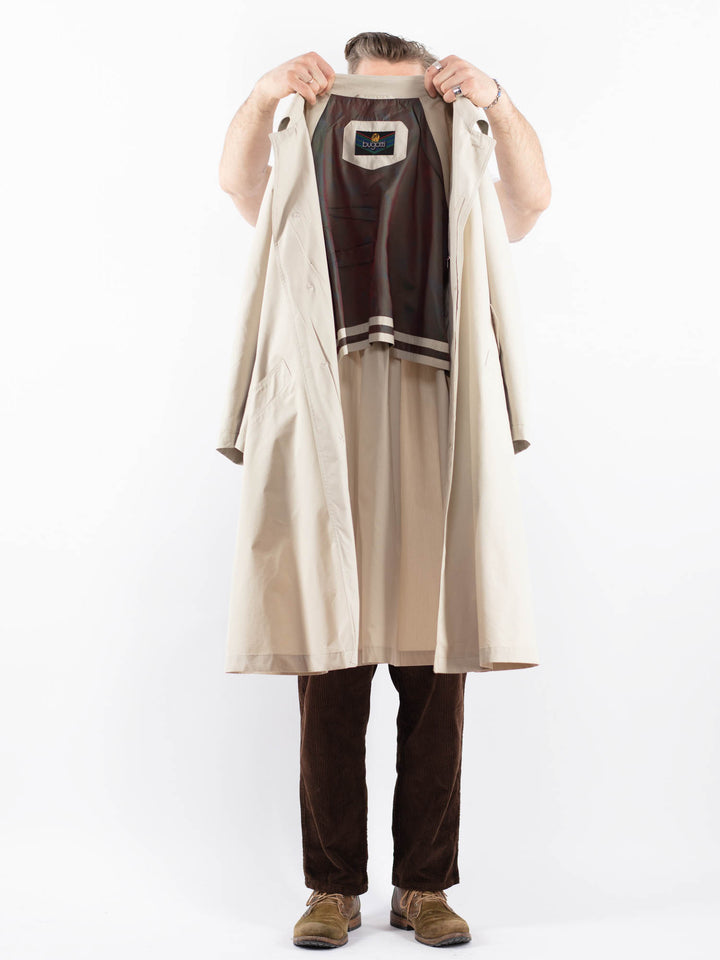 Vintage 70's Men Mac Coat in BeigeZ1663