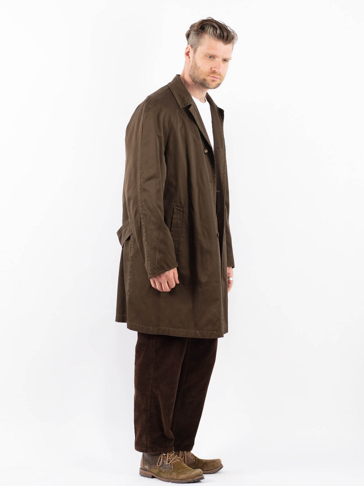 Vintage 70's Men Mac Coat in BrownZ1666