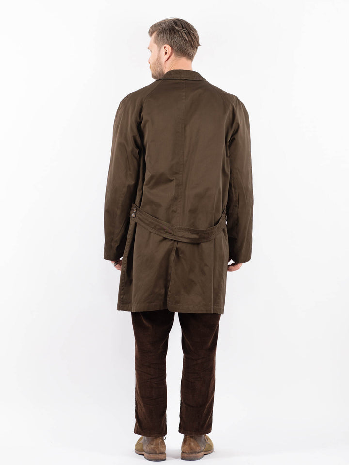 Vintage 70's Men Mac Coat in BrownZ1666
