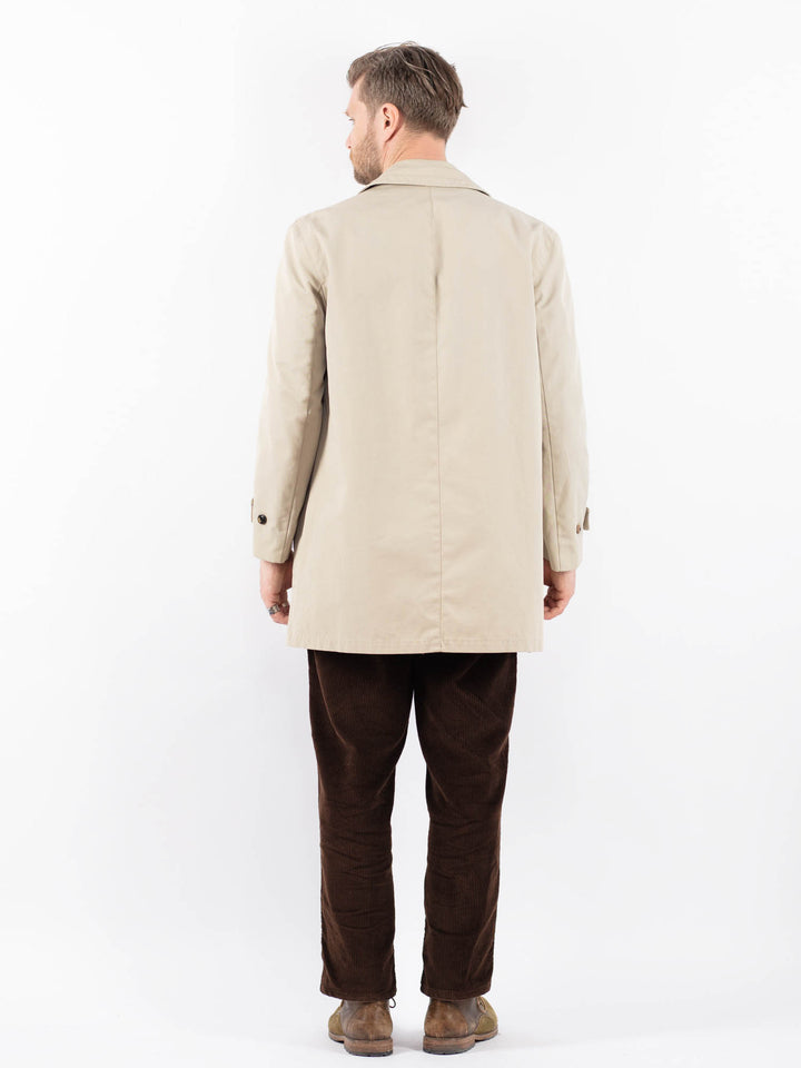 Vintage 70's Men Trench Coat in BeigeZ1669