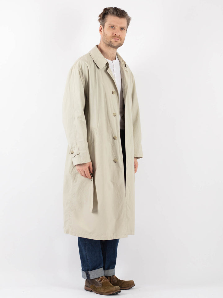 Vintage 70's Men Mac Coat in BeigeZ1240