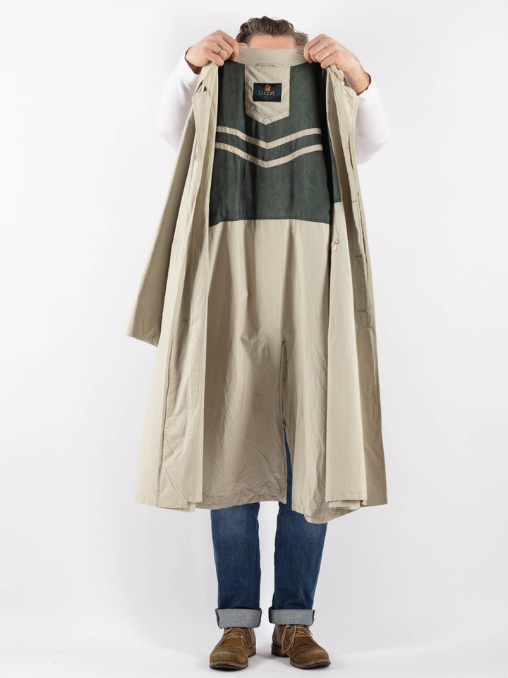 Vintage 70's Men Mac Coat in BeigeZ1240