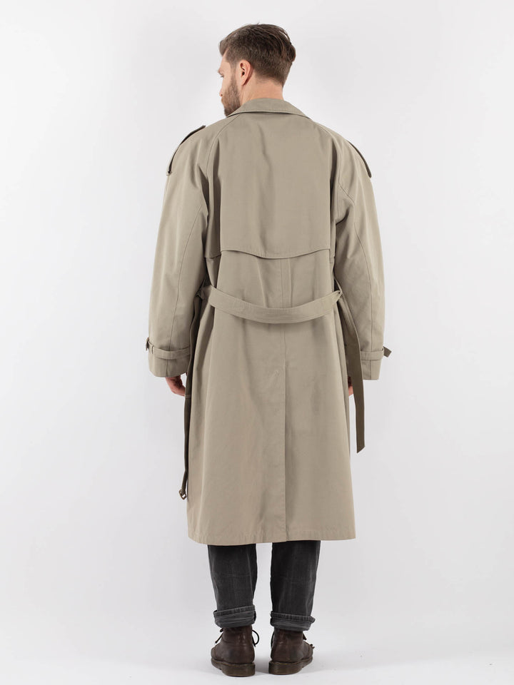 Vintage 70's Men Trench Coat in BeigeZ944