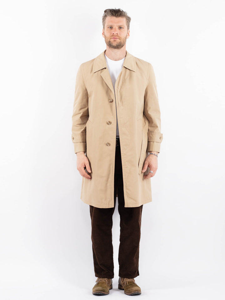 Vintage 70's Men Trench Coat in BeigeZ1653