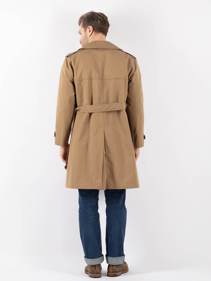 Vintage 70's Men Trench Coat in BeigeZ1221