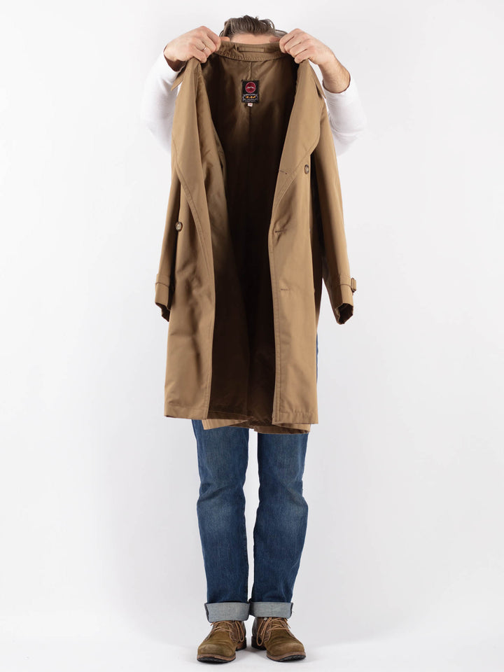 Vintage 70's Men Trench Coat in BeigeZ1221