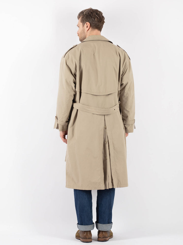Vintage 70's Men Trench Coat in BeigeZ1224
