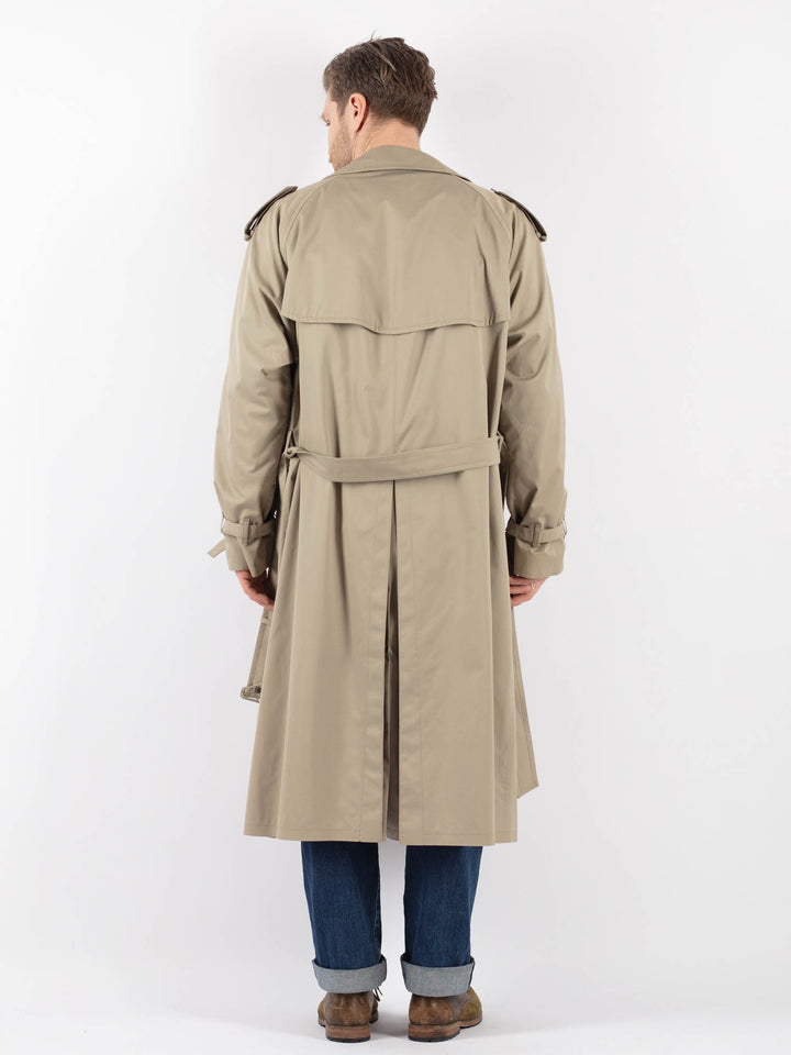 Vintage 70's Men Trench Coat in BeigeZ1236