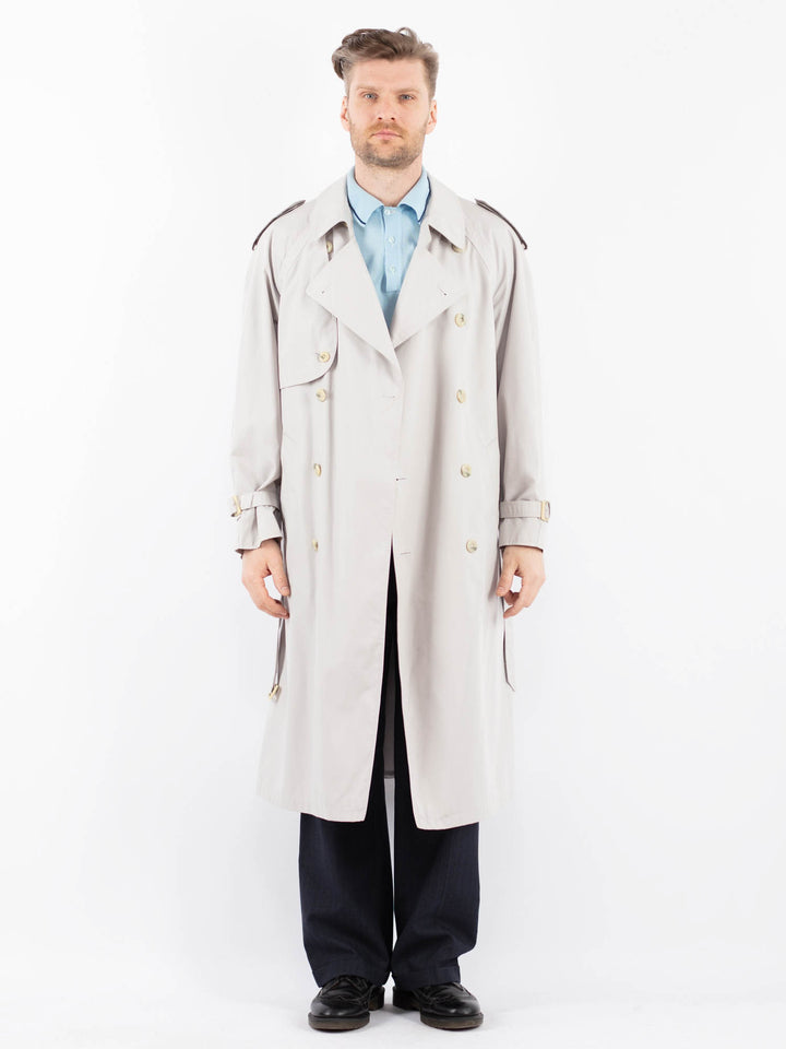 Vintage 70's Men Trench Coat in GrayZ1457