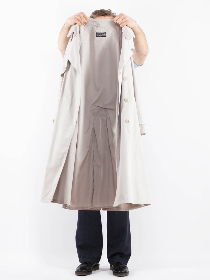 Vintage 70's Men Trench Coat in GrayZ1457