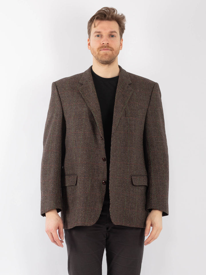 Vintage 70's Men Blazer Jacket in BrownZ1265