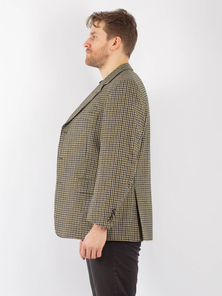 Vintage 70's Men Wool Blazer Jacket in BeigeZ1280