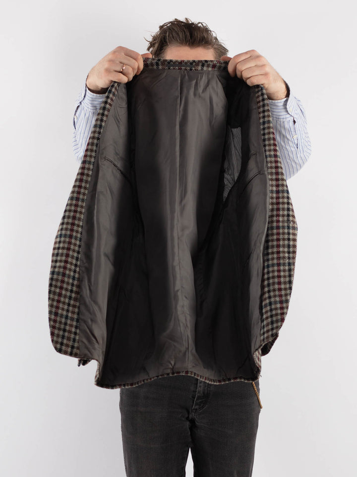 Vintage 70's Men Wool Blazer Jacket in Multi - NorthernGrip