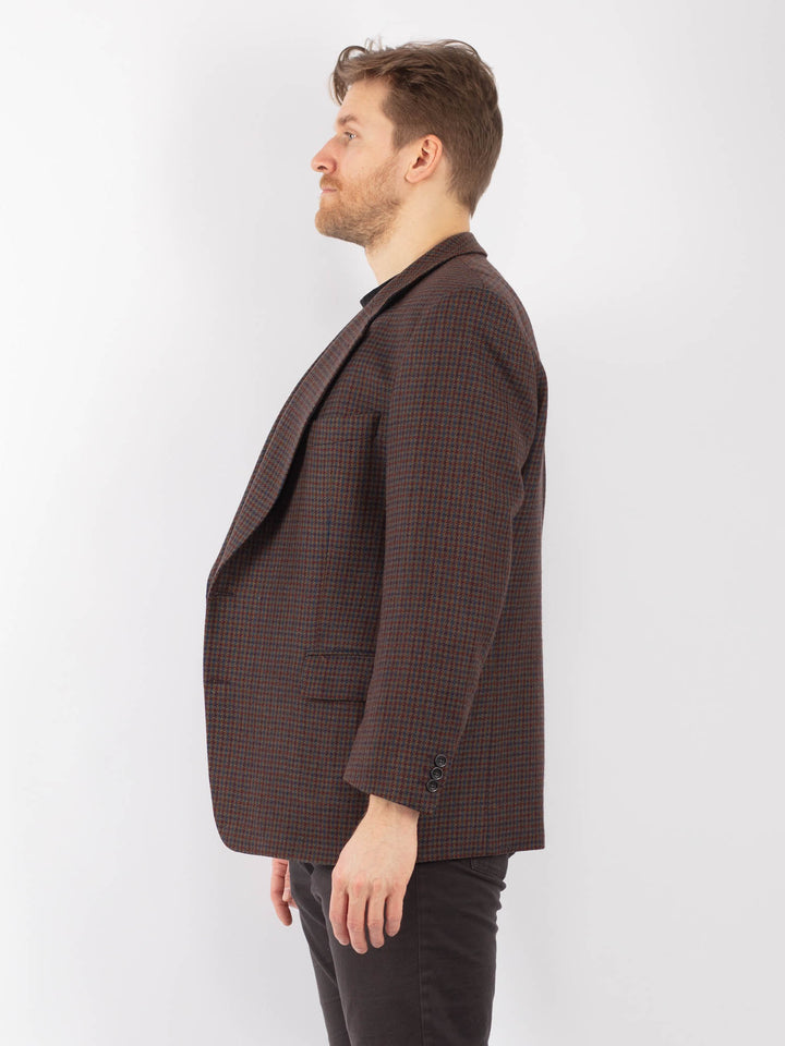 Vintage 70's Men Wool Blazer Jacket in MultiZ1321