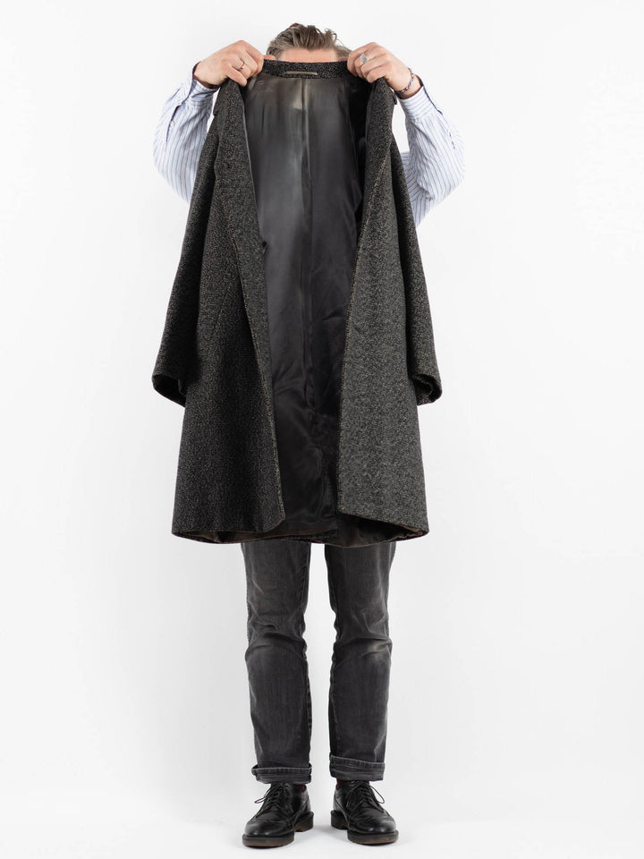 Vintage 70's Men Wool Coat in GrayZ1750